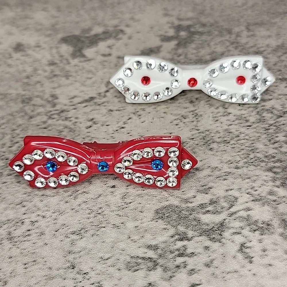 Rare Jeweled Red, White & Galaxy Blue Kit-Cat Klock LIMITED EDITION - Picture 16 of 16